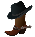 Cowboy Boot and Hat
